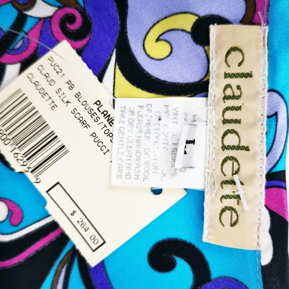 Planet blue Claudette Silk Midi Dress Waterprint Art to wear - Picture 9 of 11